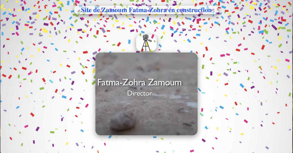 image de la page du site de Zamoum Fatma-Zohra, en construction